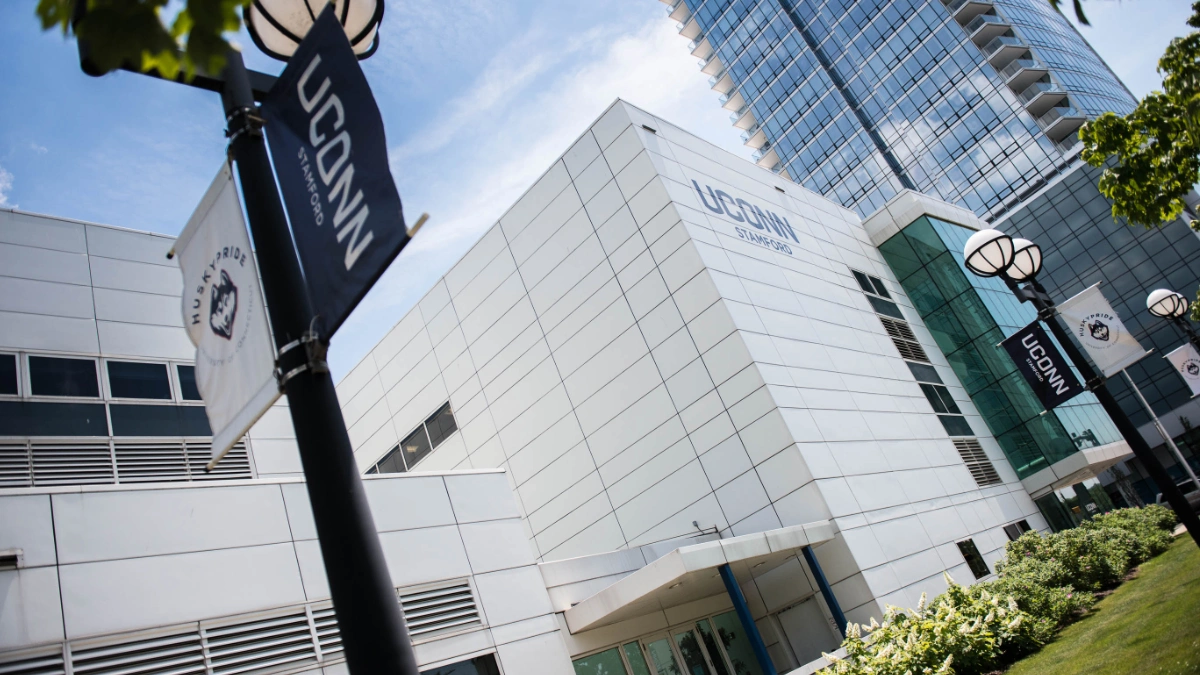 UConn School of Business Stamford Campus building.